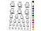 Sketchy Chubby Standing Grizzly Bear Temporary Tattoo Water Resistant Fake Body Art Set Collection